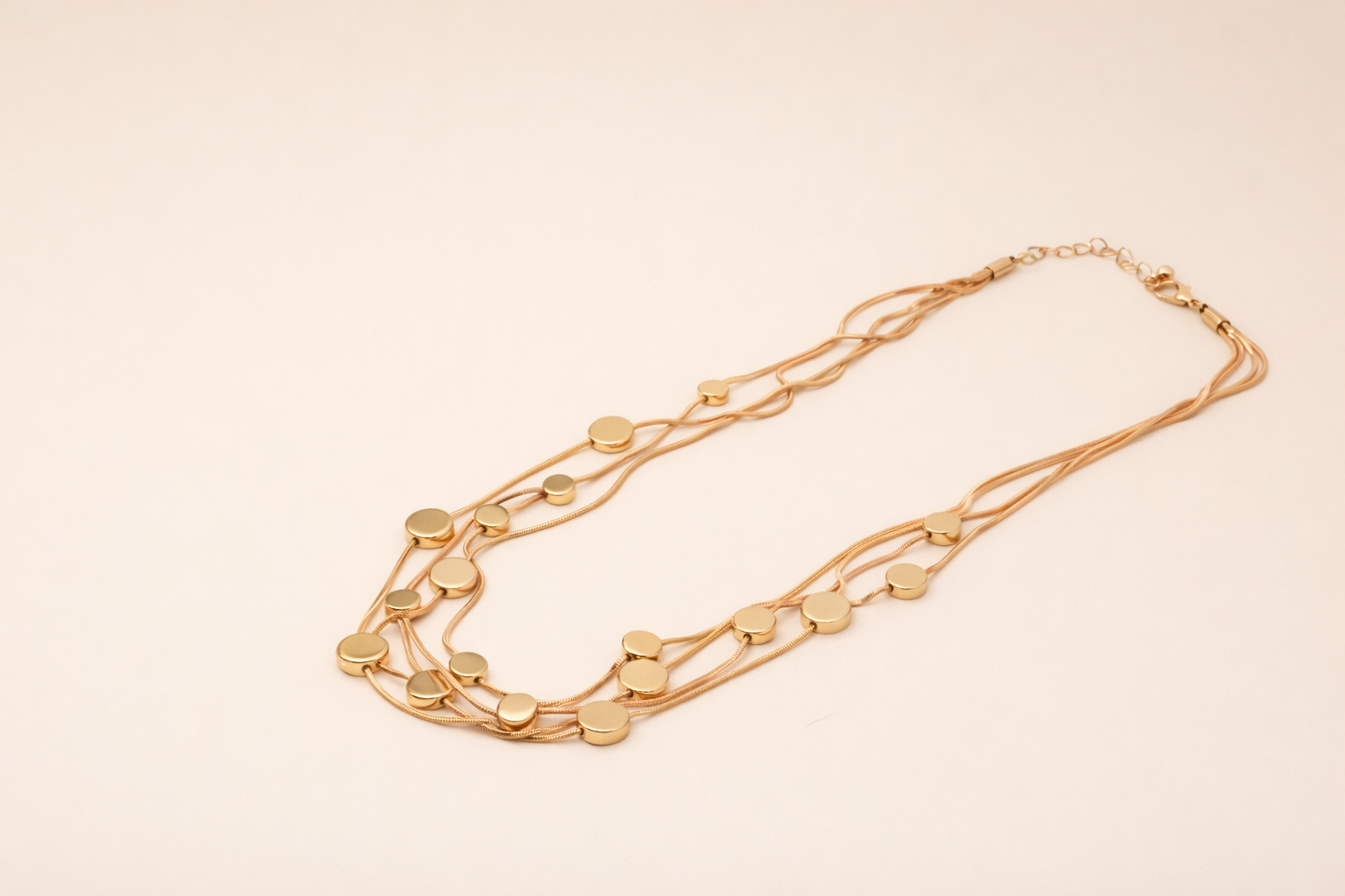 18kt Rose Gold Polish Fancy Necklace Anti-Tarnish & Anti-Allergic for Girls (Design 3)