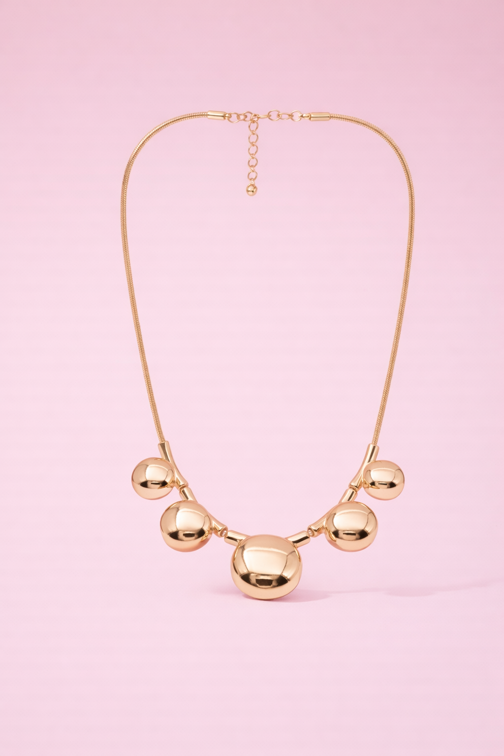 18kt Rose Gold Polish Fancy Necklace Anti-Tarnish & Anti-Allergic for Girls (Design 1)