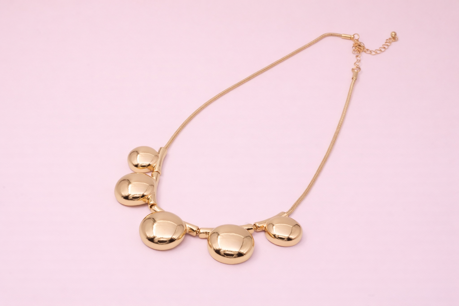 18kt Rose Gold Polish Fancy Necklace Anti-Tarnish & Anti-Allergic for Girls (Design 1)
