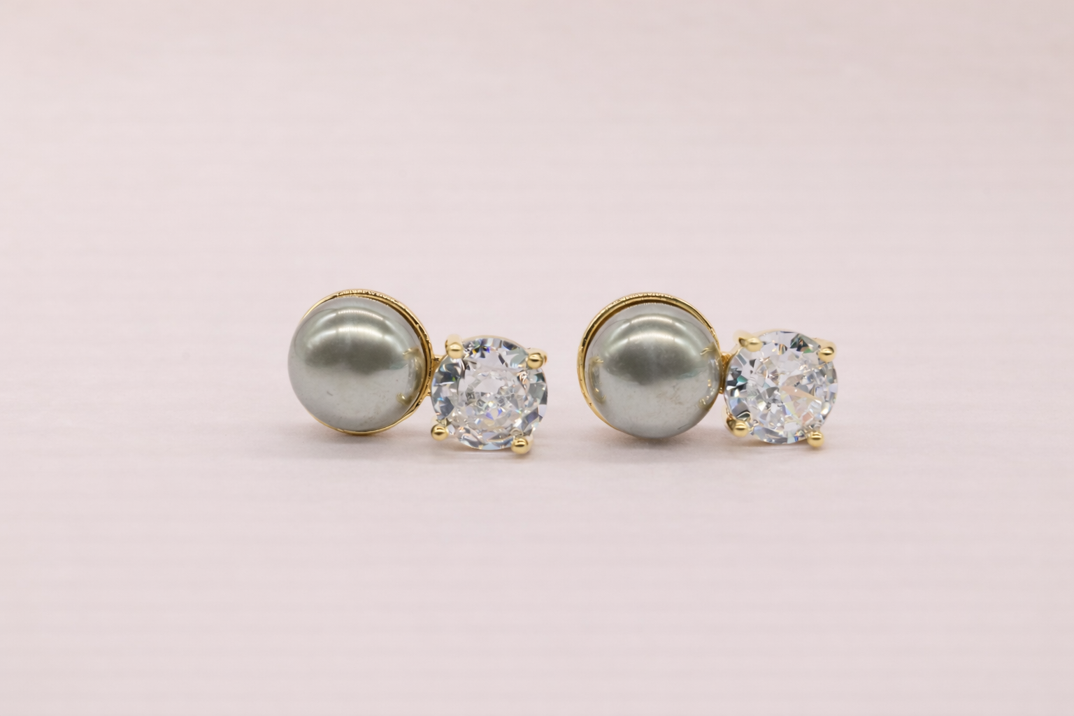 18kt Gold Polish with Swarovski Stone & Pearl Anti-Tarnish & Anti-Allergic Fancy Earring for Girls