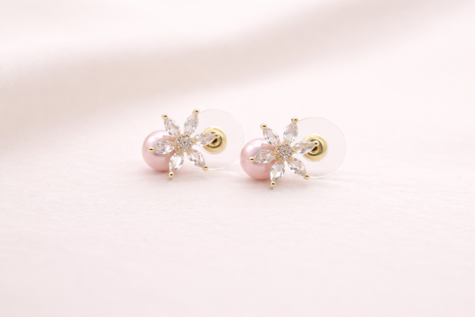 Stainless Steel with Silver P & Olish Pink Pearl Anti-Tarnish & Anti-Allergic Fancy Earring for Girls
