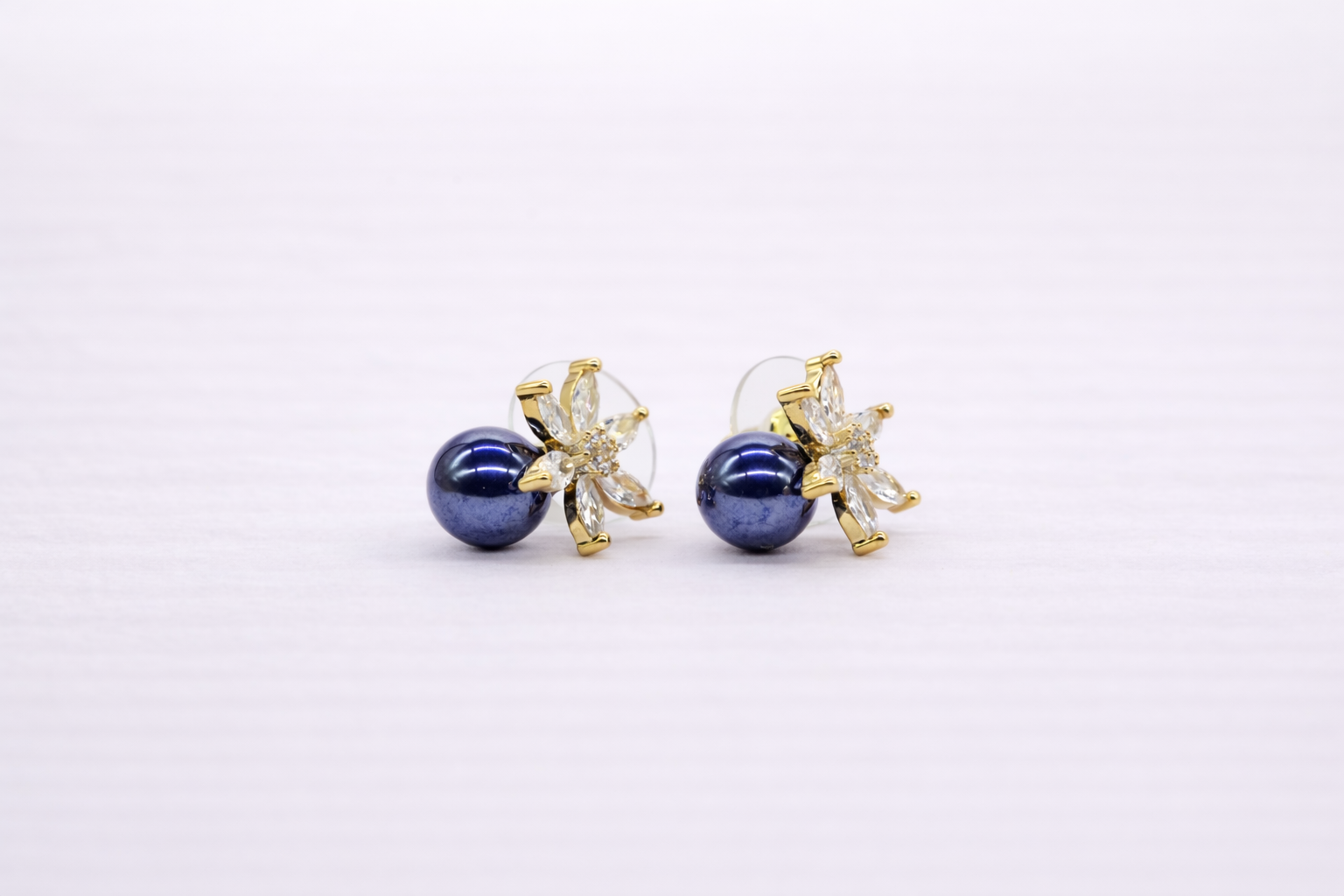 Stainless Steel with Silver Polish with Diamond & Red Pearl Anti-Tarnish & Anti-Allergic Fancy Earring for Girls (Design 2)