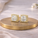 Diamond & White Crystal Stone Fancy Earring for Women (Design 3) – 18K Gold Plated
