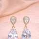 Diamond & Crystal Stone Fancy Earring for Women – 18K Gold Plated
