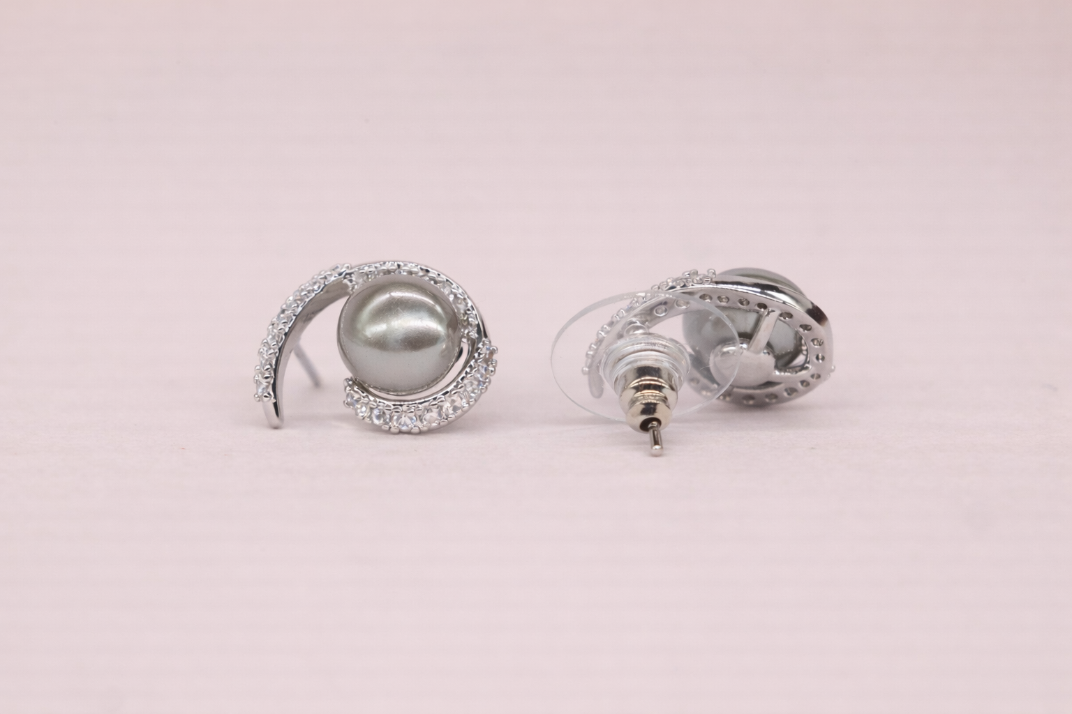 Stainless Steel Silver Polish Silver Colour Pearl Anti-Tarnish & Anti-Allergic Fancy Earring for Girls