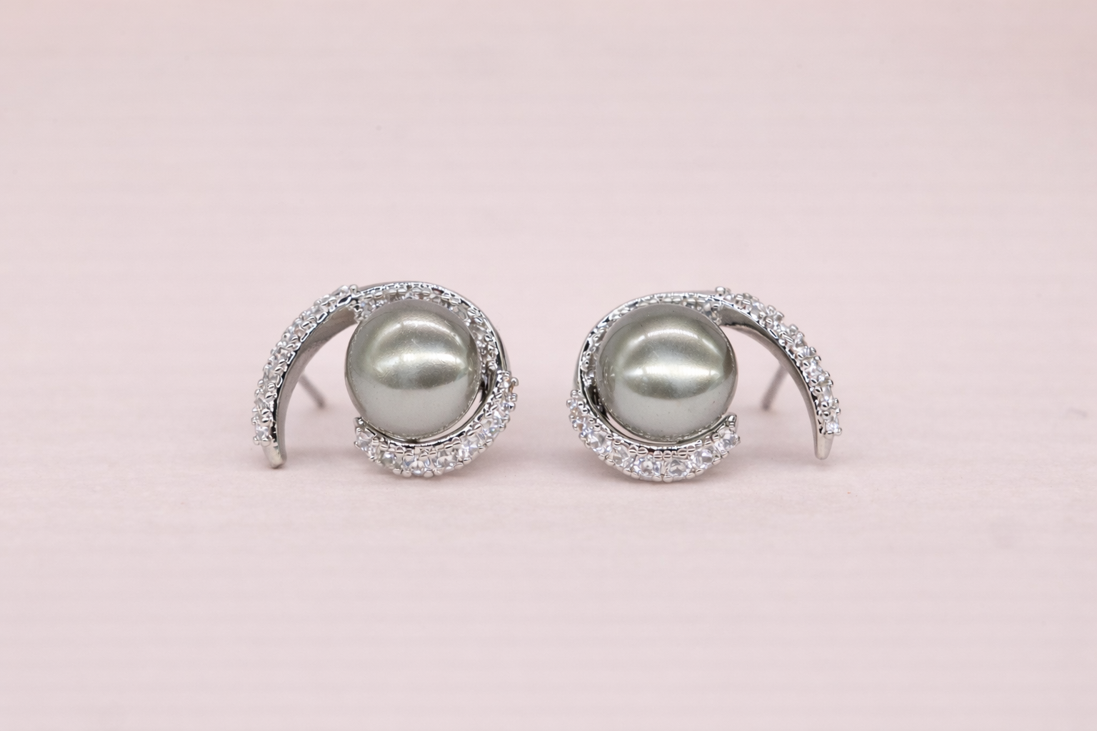 Stainless Steel Silver Polish Silver Colour Pearl Anti-Tarnish & Anti-Allergic Fancy Earring for Girls