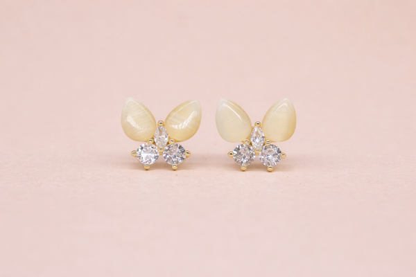 Diamond & Stone Earring O= for Women (Design 1) – Silver