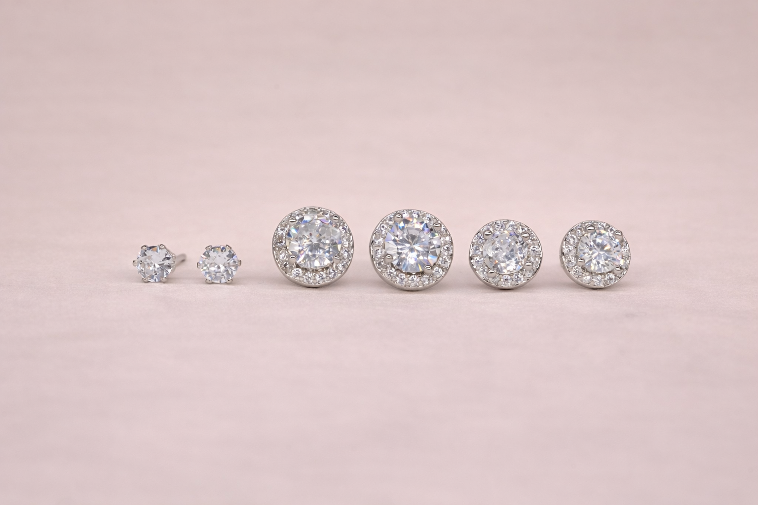 Stainless Steel Silver Polish with Diamond & Stone Anti-Tarnish & Anti-Allergic Fancy Earring Set for Girls