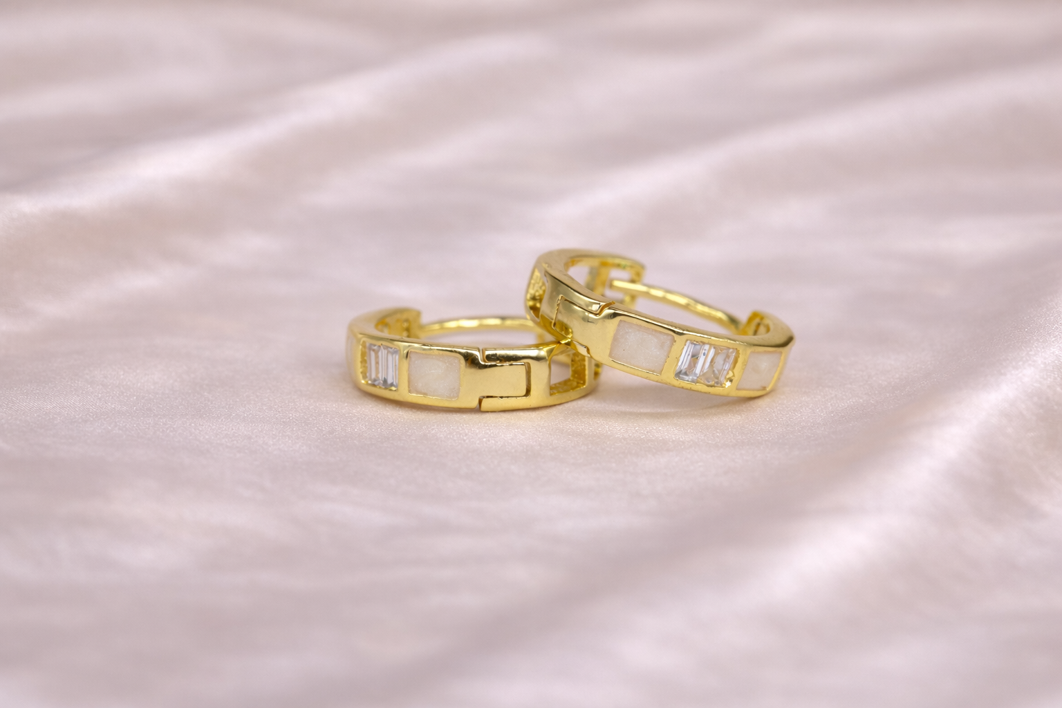18kt Gold Polish with Diamond Anti-Tarnish & Anti-Allergic Fancy Earring for Girls (Design 6)