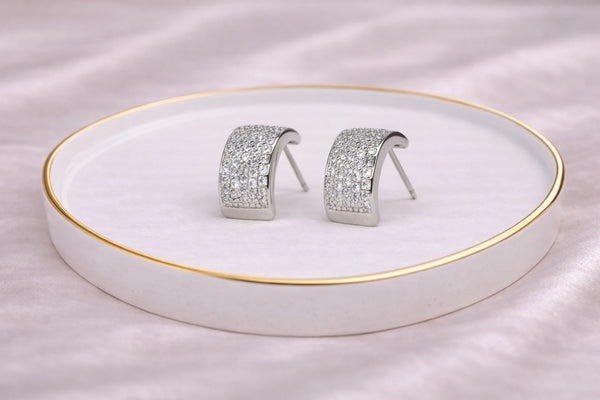 Diamond Fancy Earring for Women (Design 11) – Silver