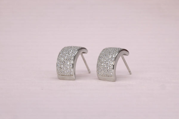 Diamond Fancy Earring for Women (Design 11) – Silver