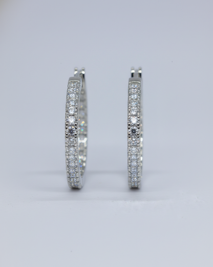 stainless steal silver polish with diamond anti tarnish anti allergic fancy earring for girls