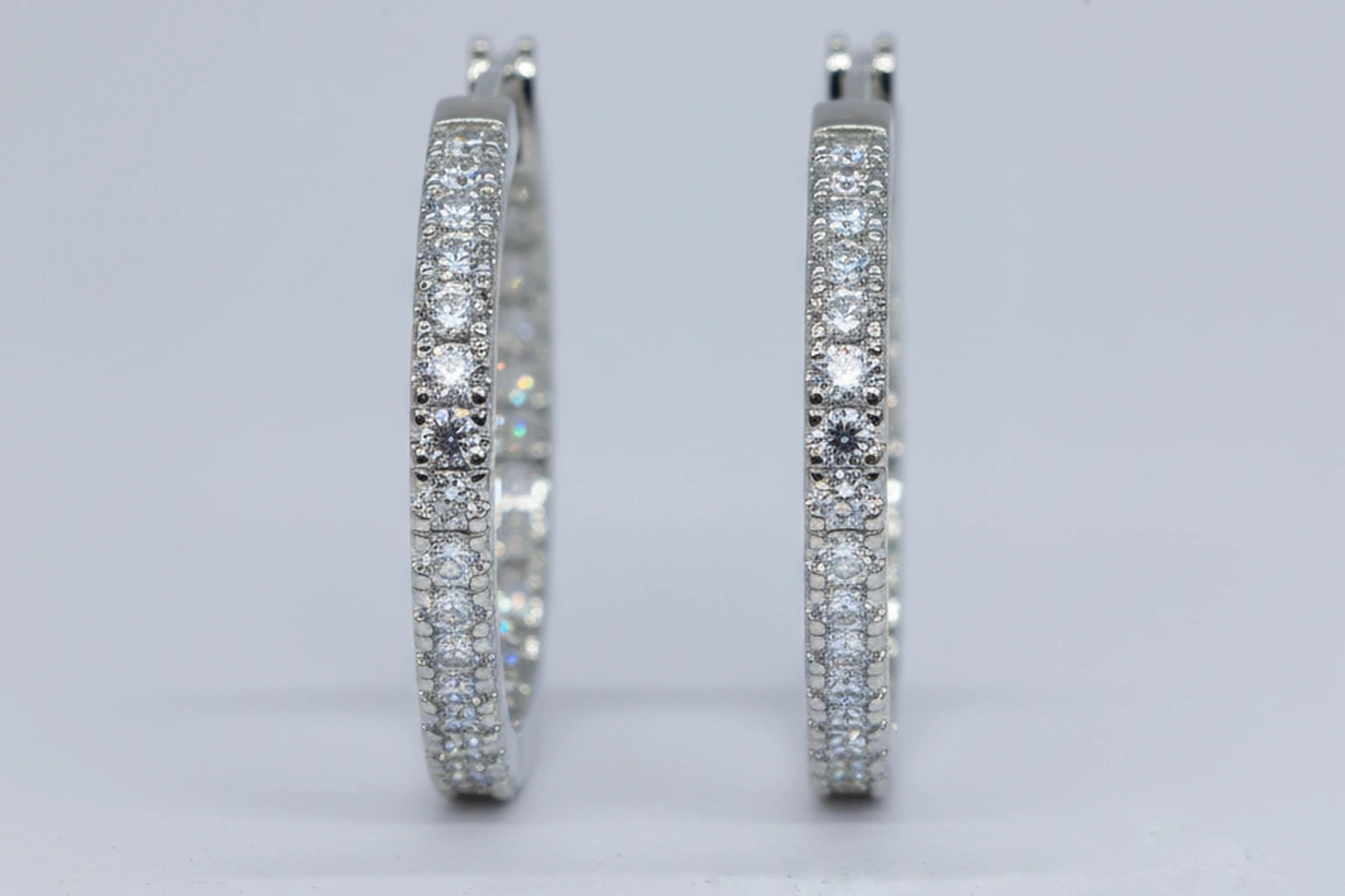 Stainless Steel Silver Polish with Diamond Anti-Tarnish & Anti-Allergic Fancy Earring for Girls (Design 10)