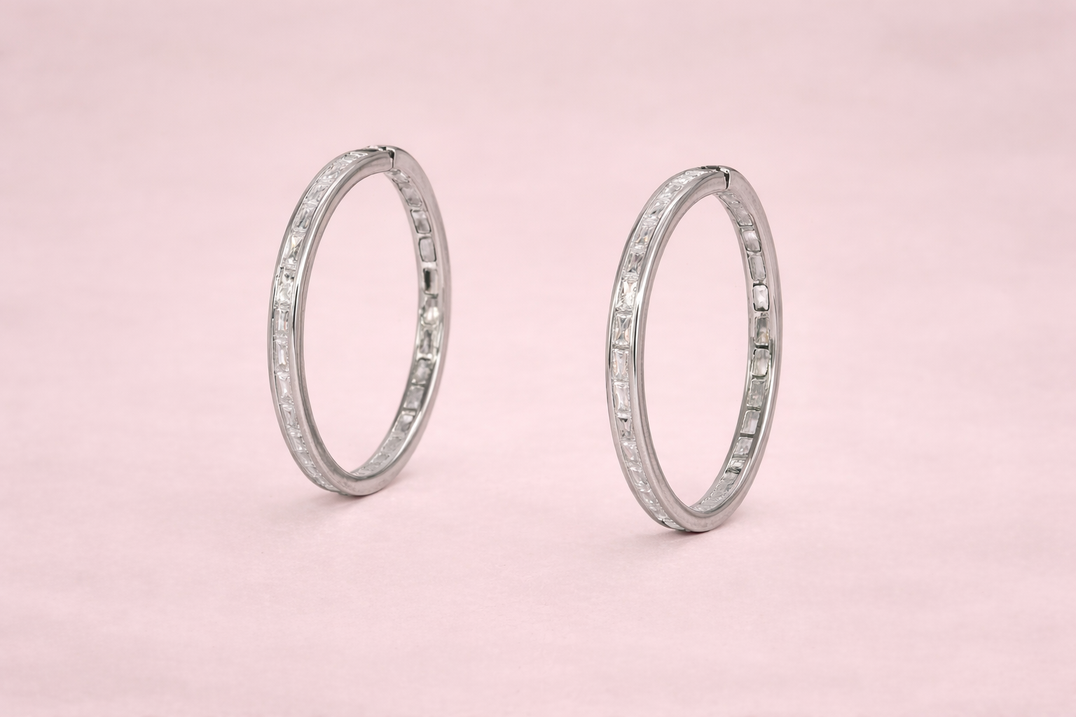 Stainless Steel Silver Polish with Diamond Anti-Tarnish & Anti-Allergic Fancy Earring for Girls (Design 10)