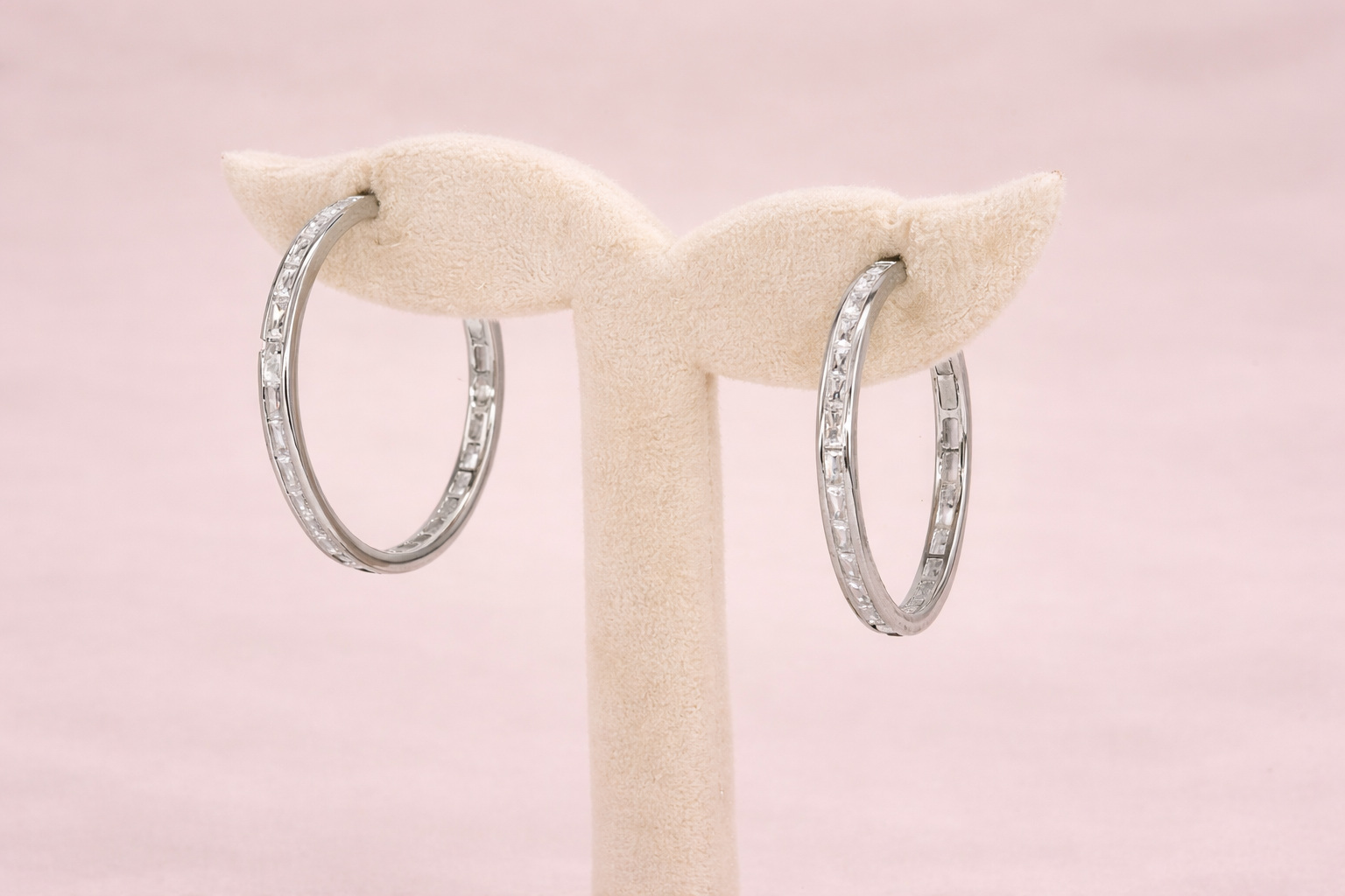 Stainless Steel Silver Polish with Diamond Anti-Tarnish & Anti-Allergic Fancy Earring for Girls (Design 10)