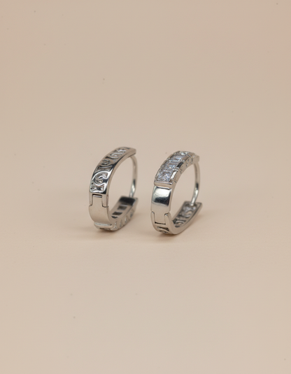 stainless steal silver polish with diamond anti tarnish anti allergic fancy earring for girls