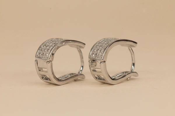 Diamond Fancy Earring for Women (Design 8) – Silver