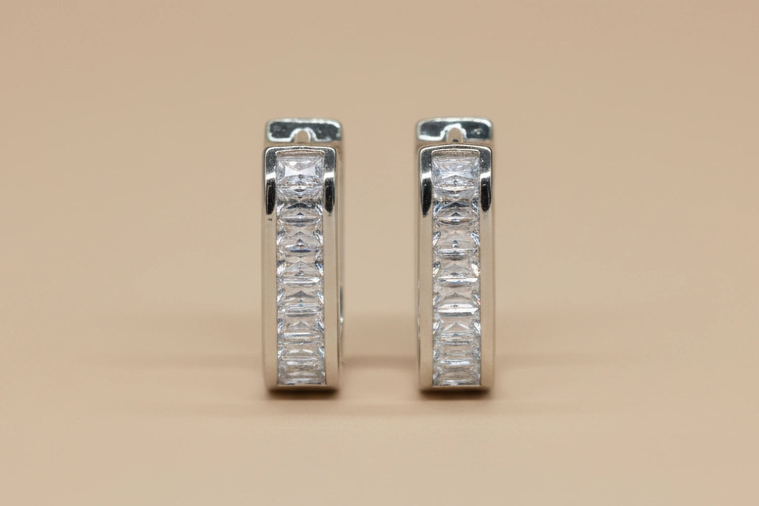 Stainless Steel Silver Polish with Diamond Anti-Tarnish & Anti-Allergic Fancy Earring for Girls (Design 7)