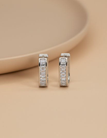stainless steal silver polish with diamond anti tarnish anti allergic fancy earring for girls