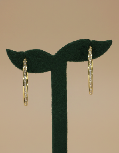 18kt goid polish with diamond anti tarnish anti allergic fancy earring for girls
