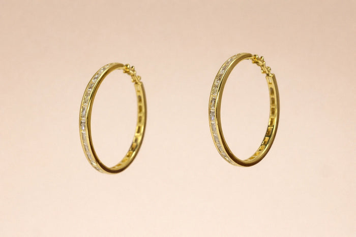 Diamond Fancy Earring for Women (Design 5) – 18K Gold Plated