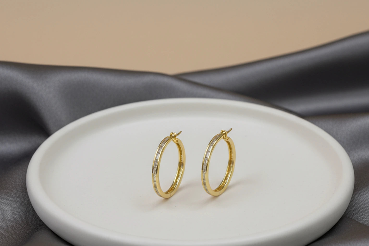 18kt Gold Polish with Diamond Anti-Tarnish & Anti-Allergic Fancy Earring for Girls (Design 5)