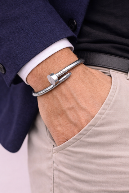 silver polish anti trashin bracelet for men stylish for boys anti allergic