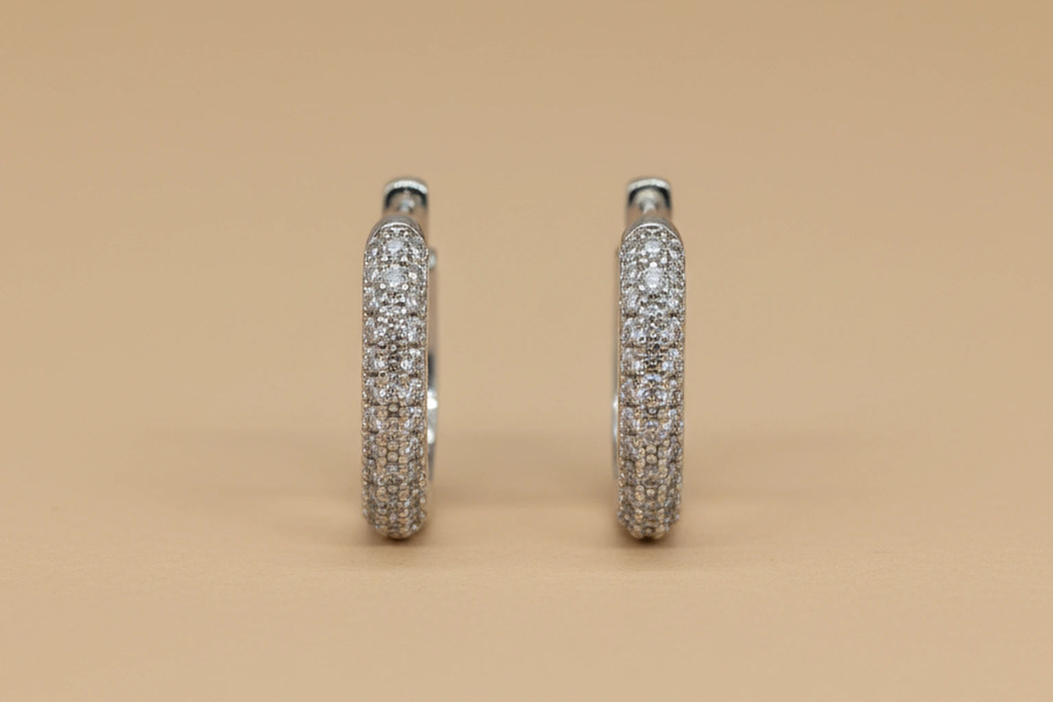 Stainless Steel Silver Polish with Diamond Anti-Tarnish & Anti-Allergic Fancy Earring for Girls (Design 6)