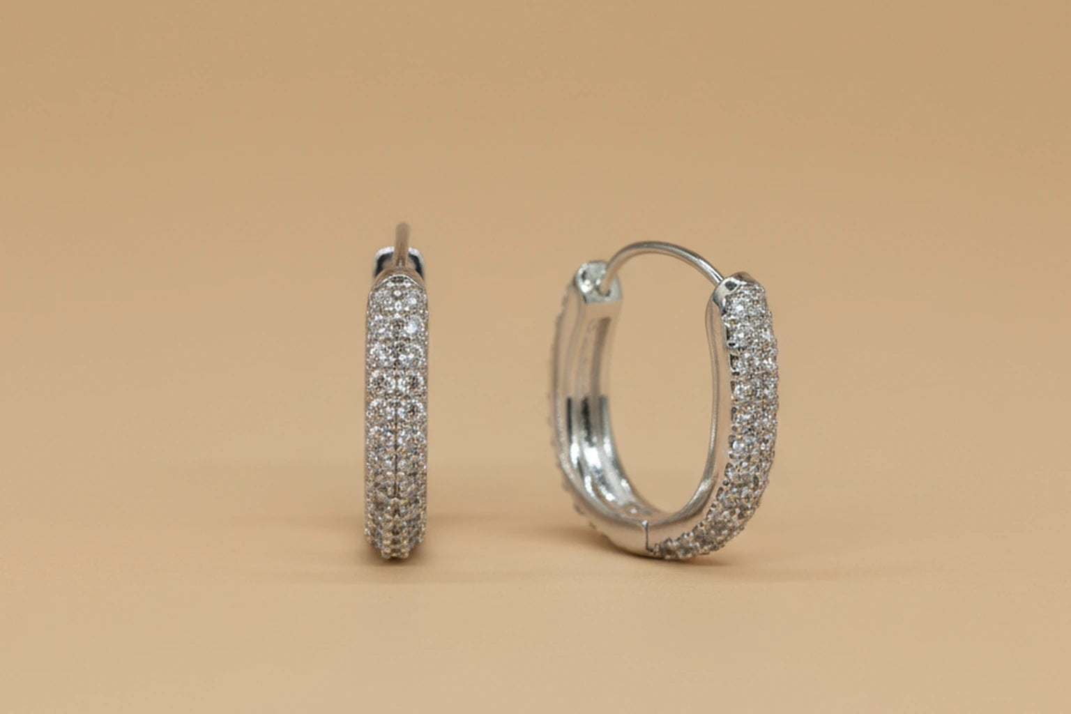 Stainless Steel Silver Polish with Diamond Anti-Tarnish & Anti-Allergic Fancy Earring for Girls (Design 6)