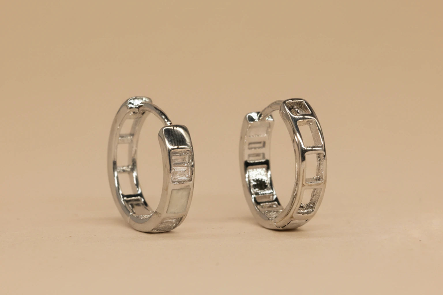 Stainless Steel Silver Polish with Diamond Anti-Tarnish & Anti-Allergic Fancy Earring for Girls (Design 5)
