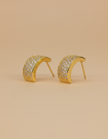 18kt goid polish with diamond anti tarnish anti allergic fancy earring for girls