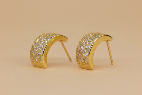 Diamond Fancy Earring for Women (Design 3) – 18K Gold Plated