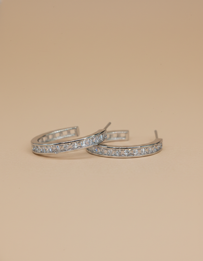 stainless steal silver polish with diamond anti tarnish anti allergic fancy earring for girls