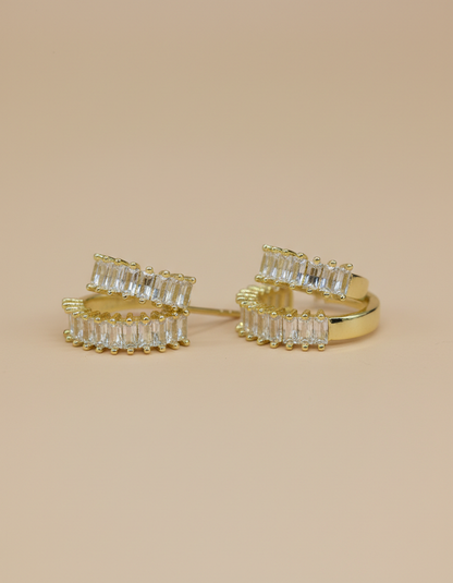 18kt goid polish with diamond anti tarnish anti allergic fancy earring for girls