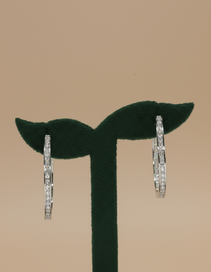 stainless steal silver polish with diamond anti tarnish anti allergic fancy earring for girls