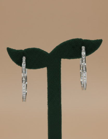 stainless steal silver polish with diamond anti tarnish anti allergic fancy earring for girls