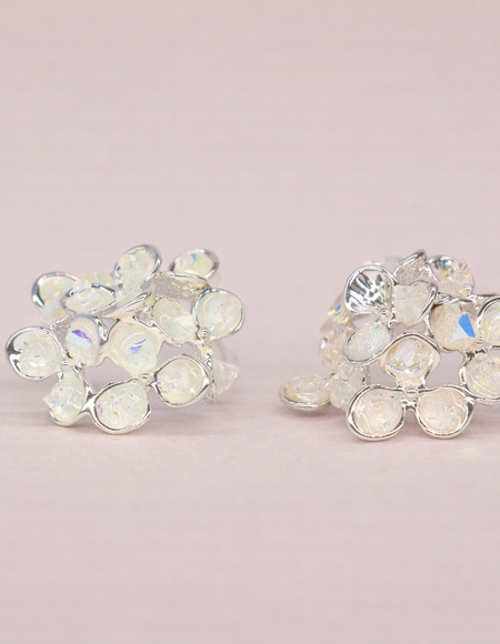 stainless steal silver polish with diamond anti tarnish anti allergic fancy earring for girls
