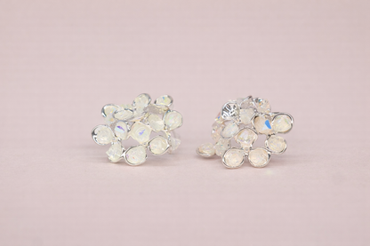 stainless steal silver polish with diamond anti tarnish anti allergic fancy earring for girls