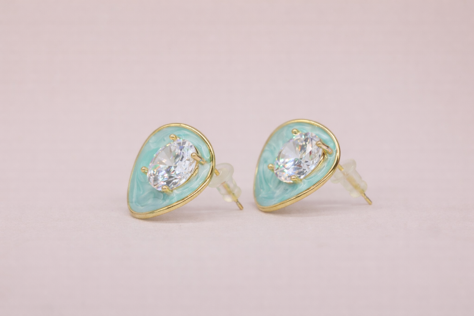 18kt Gold Polish with Swarovski Stone Anti-Tarnish & Anti-Allergic Fancy Earring for Girls