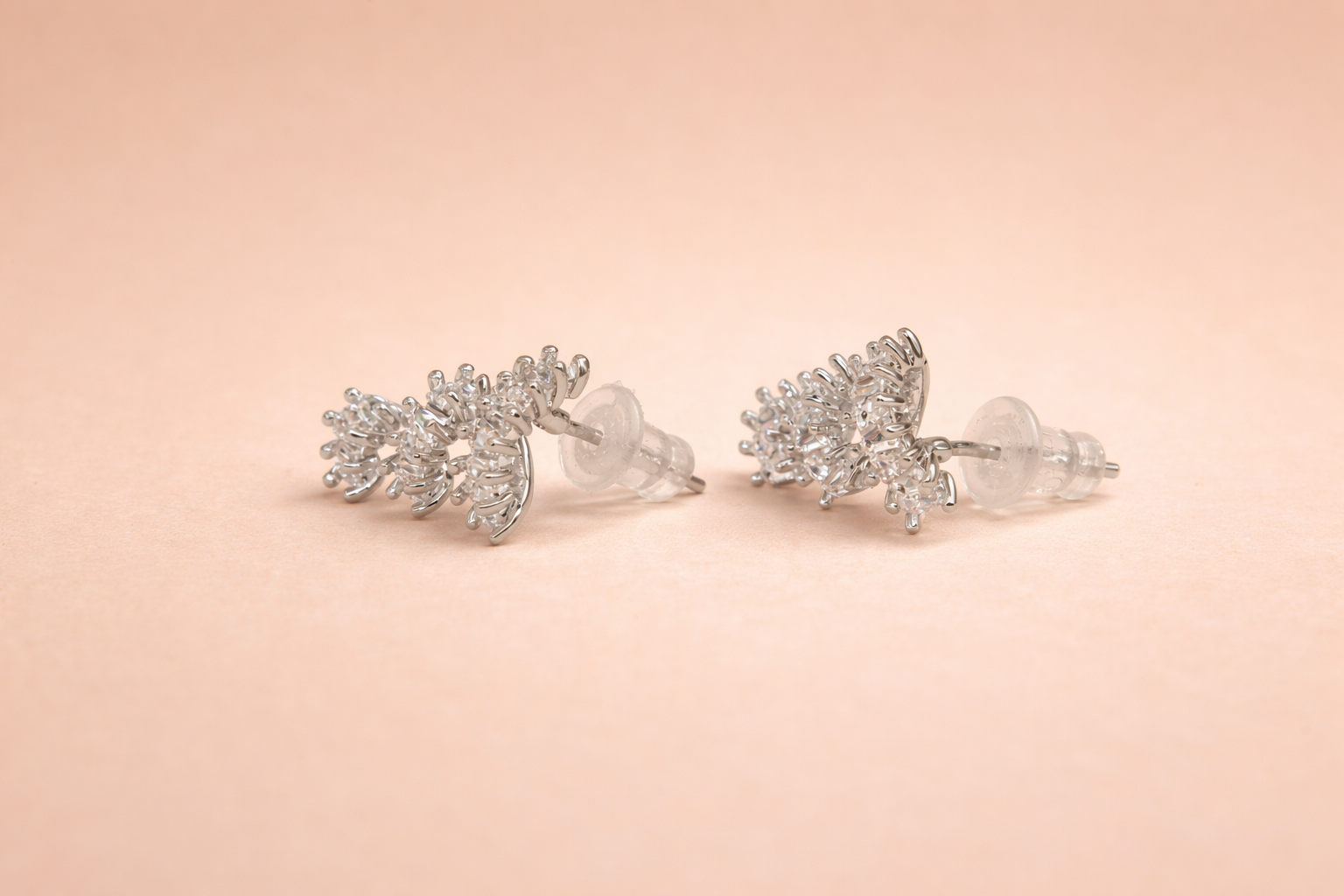 Stainless Steel Silver Polish with Diamond Anti-Tarnish & Anti-Allergic Earring for Girls