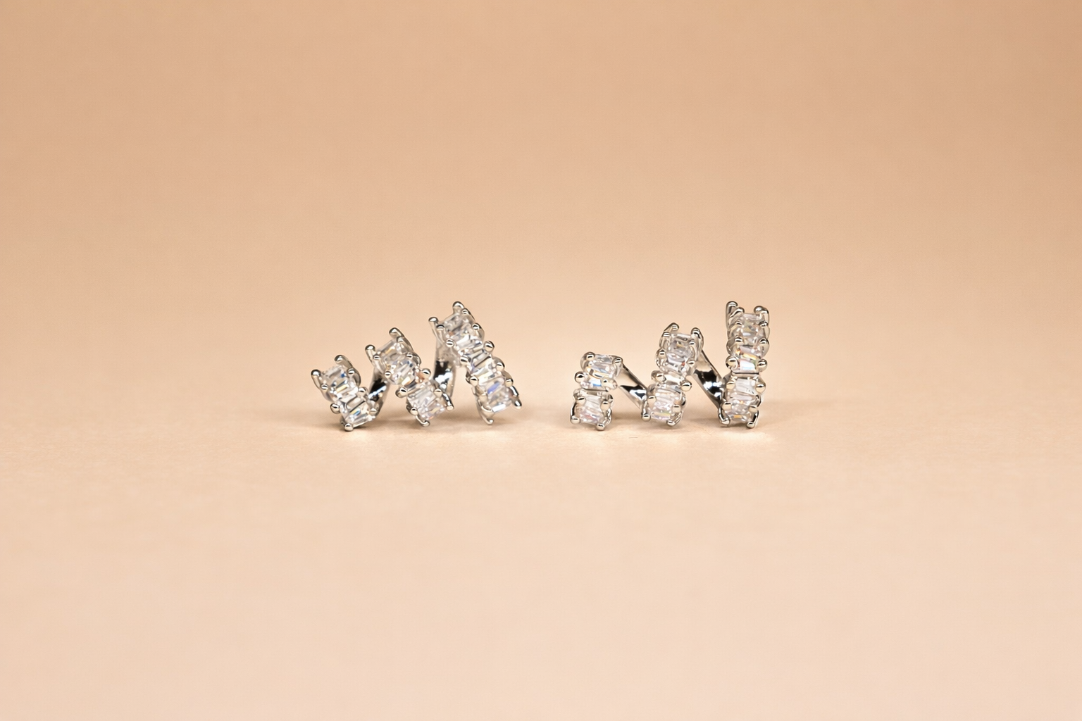 Stainless Steel Silver Polish with Diamond Anti-Tarnish & Anti-Allergic Earring for Girls