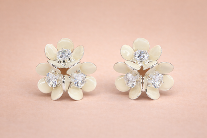 swarovski stone with 18kt gold polish anti tarnish anti allergic fancy earring for girls