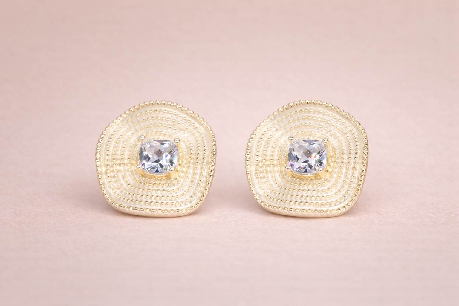 Swarovski Stone with Stainless Steel Silver Polish Polish Anti-Tarnish & Anti-Allergic Fancy Earring for Girls