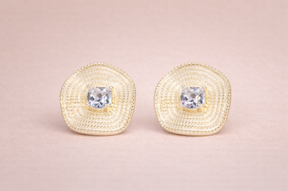 swarovski stone with stainless steel silver polish polish anti tarnish anti allergic fancy earring for girls