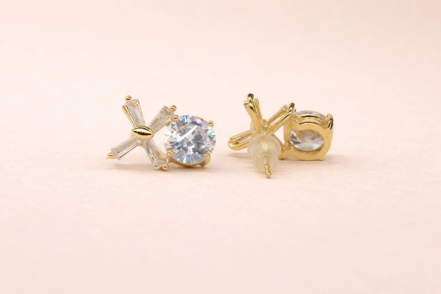 Swarovski Stone with 18kt Gold Polish Anti-Tarnish & Anti-Allergic Fancy Earring for Girls (Design 1)