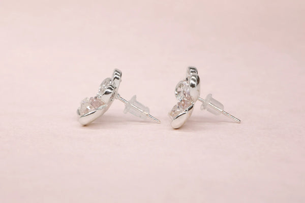 Crystal Stone Fancy Earring for Women (Design 2) – Silver