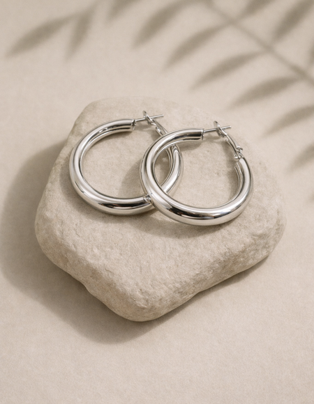 stainless steel silver polish anti tarnish anti allergic fancy earring for girls