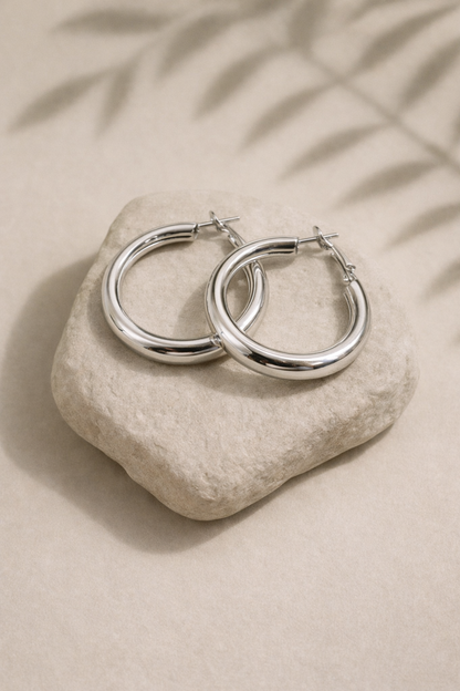 stainless steel silver polish anti tarnish anti allergic fancy earring for girls