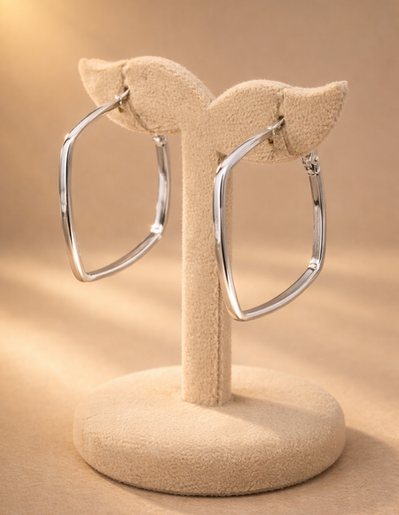 stainless steel silver polish anti tarnish anti allergic fancy earring for girls