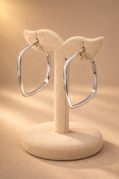stainless steel silver polish anti tarnish anti allergic fancy earring for girls